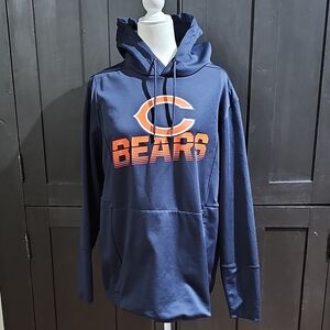 Nike Navy Pullover Hoodie with Orange Bears Logo